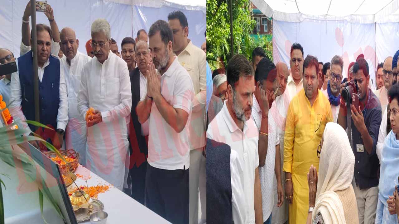 IPS वाई पूरण कुमार के परिवार से मुलाकात करने पहुंचे राहुल गांधी, छुट्टी पर भेजे गए DGP शत्रुजीत, देखें वीडियो
