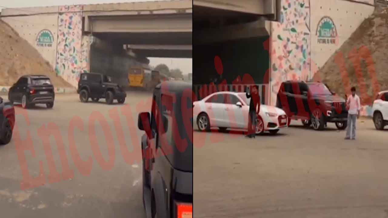 नियम ताक पर… चलते Traffic में SUV चालकों ने की स्टंटबाजी, देखें वीडियो