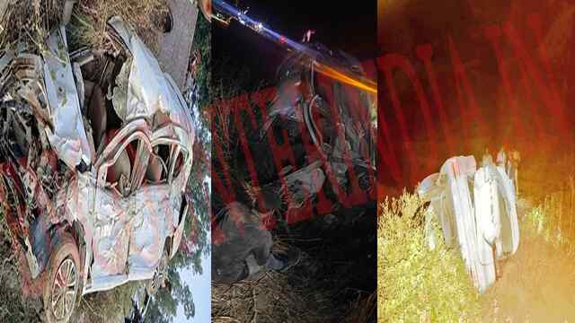 बड़ा हादसाः बारातियों की कार पलटी, बच्चे सहित 5 की मौत, देखें वीडियो