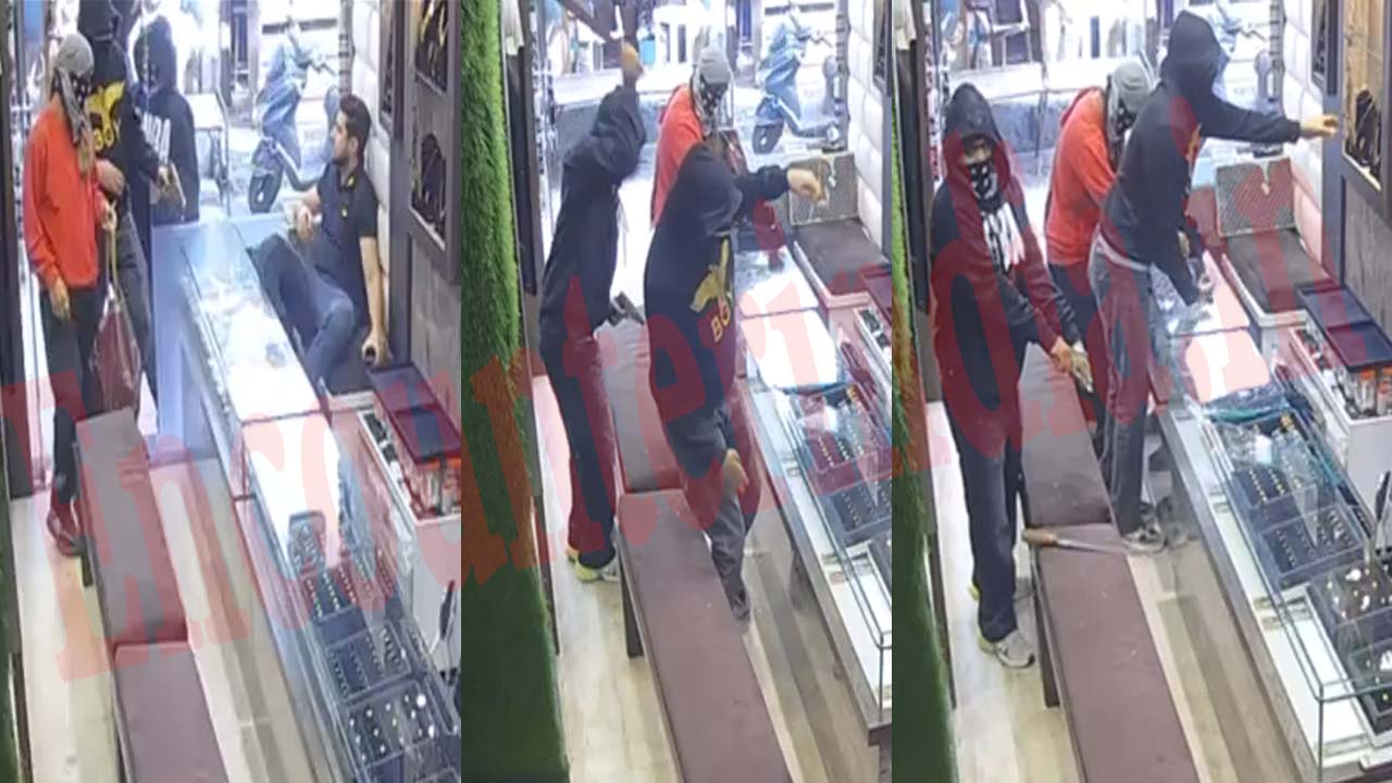 Jalandhar News: Gun Point पर Vijay Jewellers से लूट की CCTV आई सामने