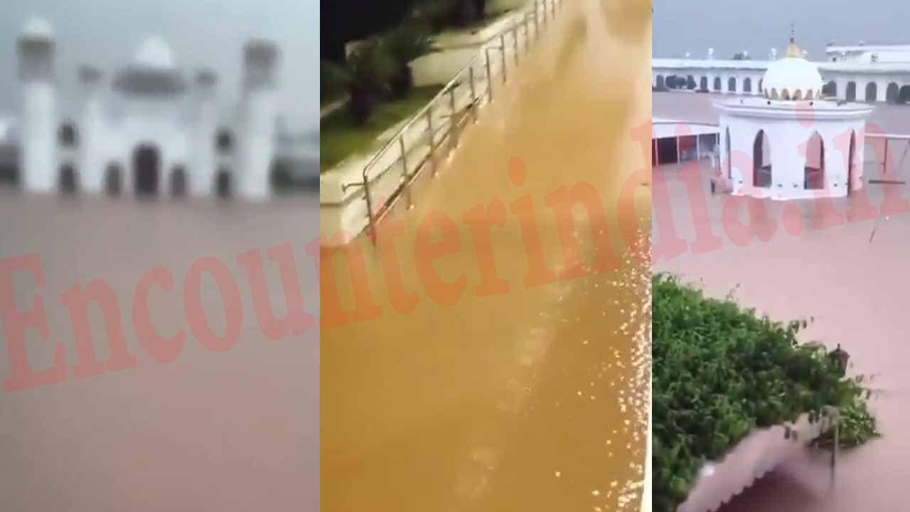 पाकिस्तान में श्री करतारपुर साहिब में बाढ़ के पानी ने मचाई तबाही, देखें वीडियो