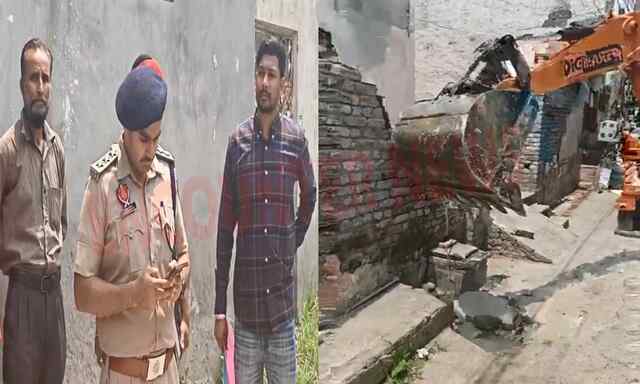 Jalandhar News: तस्कर के घर पर प्रशासन का एक्शन, दंपति और भाई पर पहले से मामले दर्ज, देखें Live