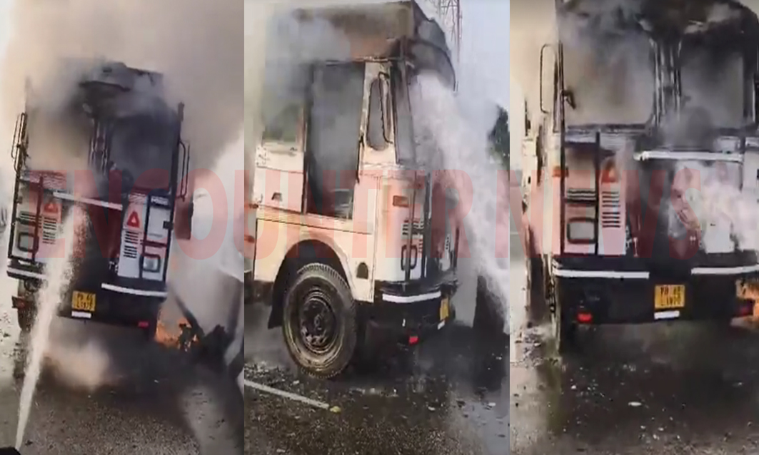 Phagwara News: National Highway पर केमिकल से भरे टैंकर में आग लगने से मचा हड़कंप, देखें वीडियो