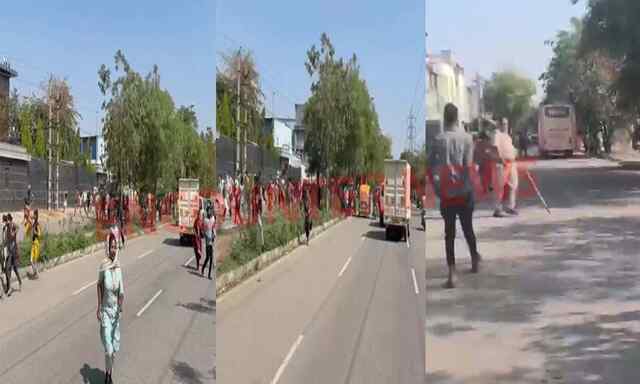 6 से ज्यादा कंपनियों के कर्मचारियों ने की हड़ताल, धारा 163 लागू, पुलिस ने किया लाठीचार्ज