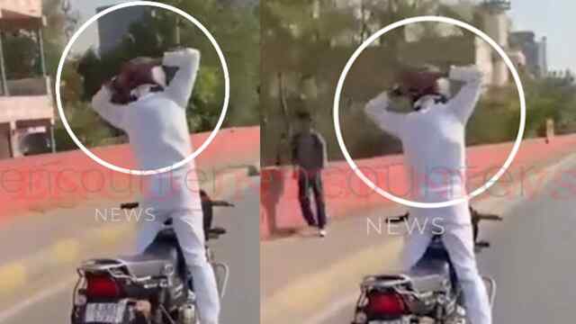 Road पर शरेआम Stunt करना युवक को पड़ा भारी, पुलिस ने की कार्रवाई, देखें वीडियो