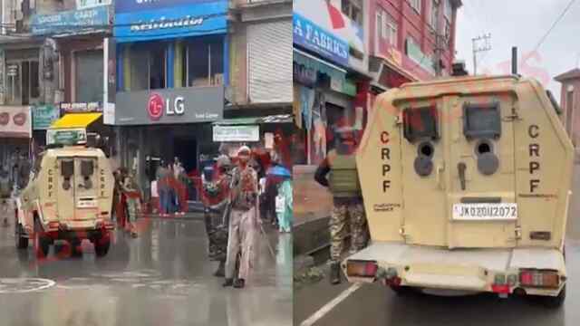 लाल चौक पर आतंकी हमले में Head Constable की मौत, देखें वीडियो