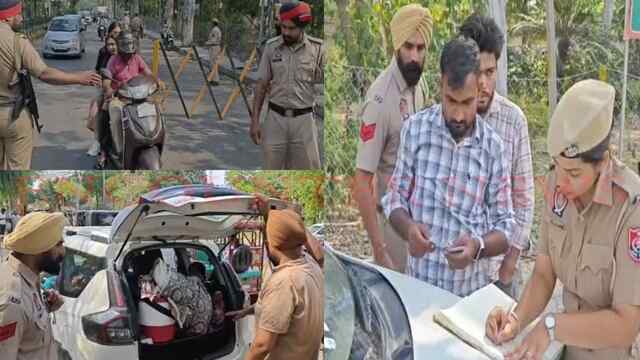 Jalandhar News: इस जगह पर पुलिस ने की हाईटेक नाकेबंदी, देखें वीडियो