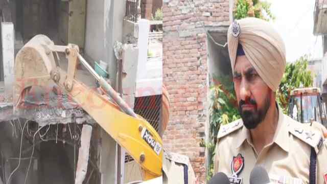 Punjab News: नशा तस्कर राणा की इमारत पर चला पीला पंजा, देखें वीडियो