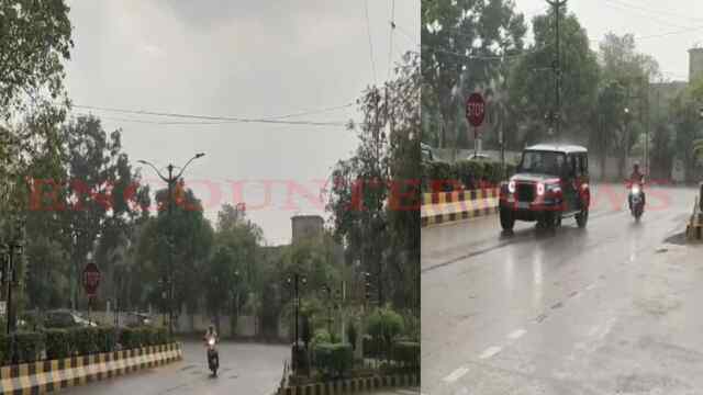 Jalandhar News: बारिश से बदला मौसम का मिजाज, तापमान में आई गिरावट, देखें वीडियो