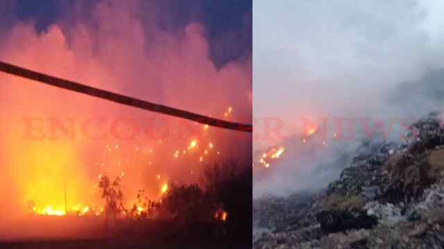 Jalandhar News : वरियाणा कूड़ा डंप में लगी भीषण आग, दूर-दूर तक फैला धुआं, देखें वीडियो