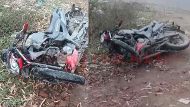 दर्दनाक हादसा: पिकअप की टक्कर से बाइक सवार युवक की मौत, दूसरा गंभीर, देखें वीडियो