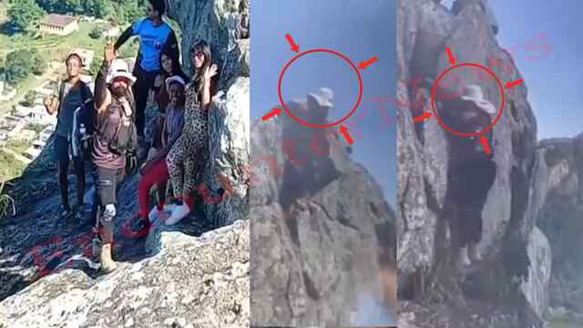 फ़ोटो लेने के तुरंत बाद 500 फ़ीट नीचे गिरा हाइकर, मौत, देखें वीडियो