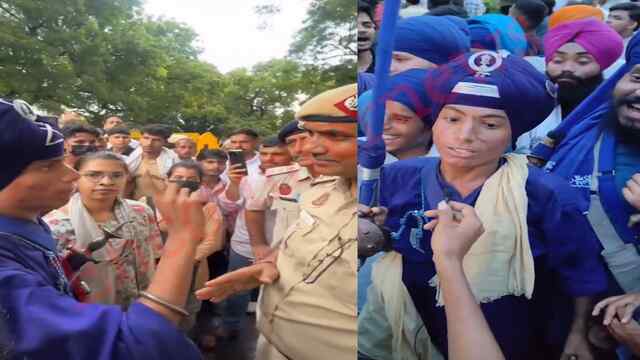 जंतर-मंतर पर सीधा हो गया निंहग सिख, दी खुली चुनौती, देखें वीडियो
