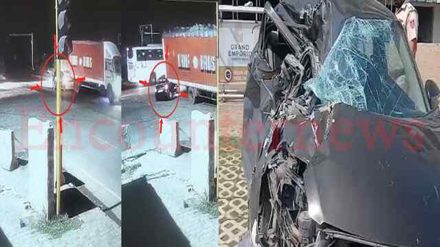 Punjab News: ट्रक और कंटेनर की टक्कर से कार के उड़े परखच्चे, 2 गंभीर घायल, देखें वीडियो