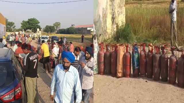 Punjab News: कड़कती धूप में Gas Cylinder लेने के लिए लगी लोगों की लम्बी लाइनें, देखें वीडियो