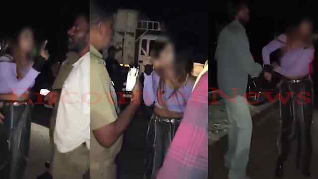 नशे में धुत लड़की की Video Viral, पुलिस के साथ की गाली-गलौज, पास में खड़े व्यक्ति पर जड़ा तमाचा