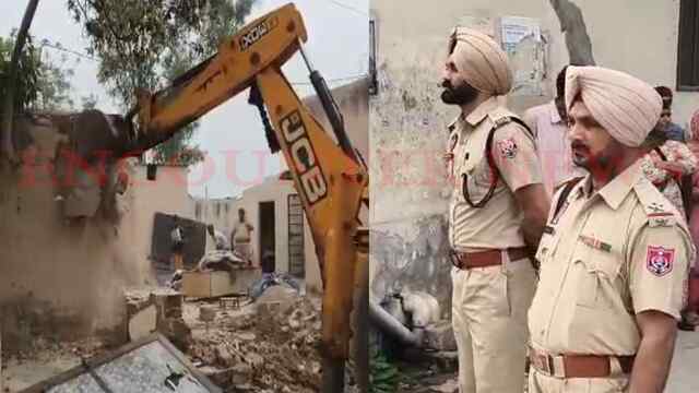 Jalandhar News: नशा तस्कर जेमस के घर पर चला बुलडोजर, देखें वीडियो
