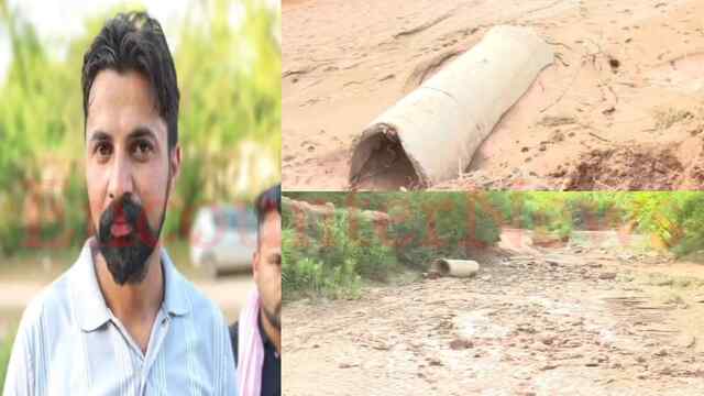 तारापुर माजरी गांव के रास्ते में नदी पर बना अस्थायी बांध टूटा, बढ़ी मुश्किलें, देखें वीडियो