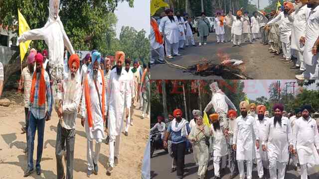 Punjab News: Sukhjinder Randhawa के खिलाफ वारिस पंजाब दे के नेताओं ने निकाला मार्च, पुतला फूंककर जताया विरोध, देखें वीडियो