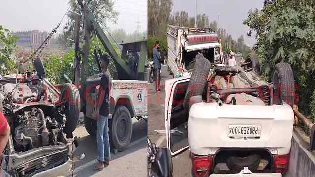 Punjab News: स्विफ्ट डिवाइडर पार कर बोलेरो से टकराई, हाथों की कटी नसें, देखें वीडियो
