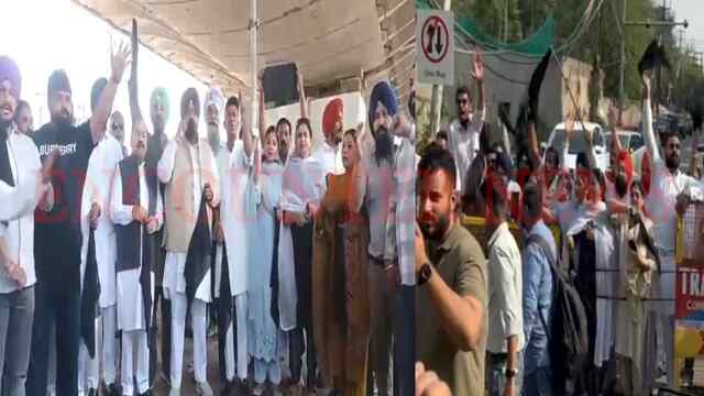 Punjab News: लुधियाना में हरियाणा के CM दौरे पर आप ने किया जोरदार प्रदर्शन, दिखाए काले झंडे, देखें वीडियो