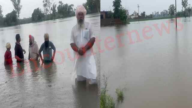 Punjab News: गग्गो महल में बाढ़ जैसे हालात, सड़कें और खेत पानी में डूबे, देखें वीडियो