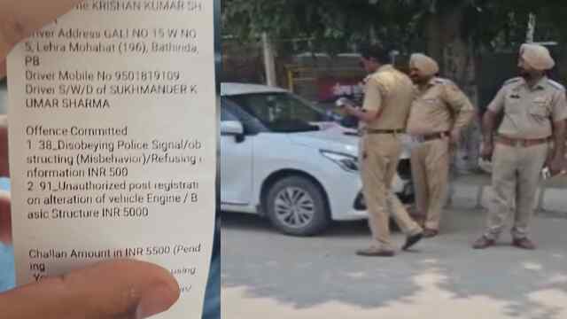 Punjab News: चालान काटने को लेकर हुआ हंगामा, पुलिस की कार्रगुजारी पर चालक ने उठाए सवाल, देखें वीडियो
