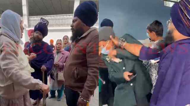 गुरुद्वारा साहिब में वेटरों को पीटने व तंबाकू-बीड़ी को लेकर हुआ विवाद, निहंगों की चेयरपर्सन से बहस, देखें वीडियो