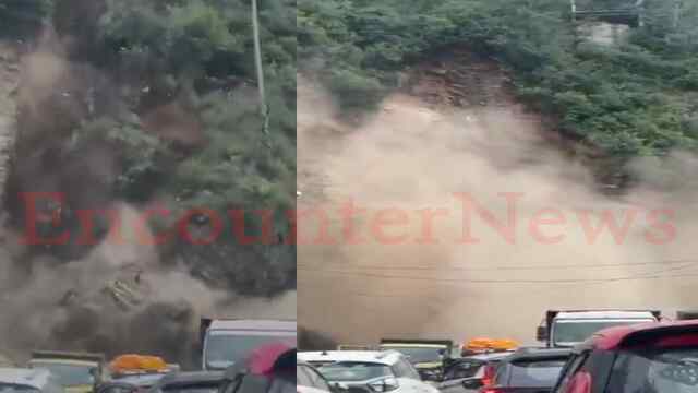 Bypass पर हुई भारी Landslide से आवाजाही बंद, प्रशासन ने जारी की एडवाइजरी, देखें वीडियो