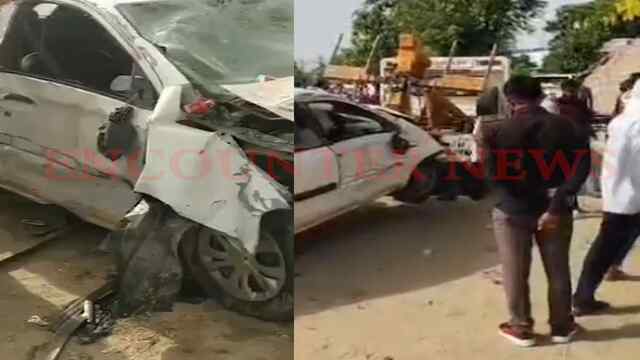 तेज रफ्तार Car ने थड़ी पर बैठे 3 युवकों को मारी जबरदस्त टक्कर, एक की मौके पर मौत, देखें वीडियो
