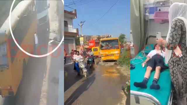2 स्कूल बसों में हुई आमने-सामने टक्कर, कई बच्चे घायल, देखें वीडियो