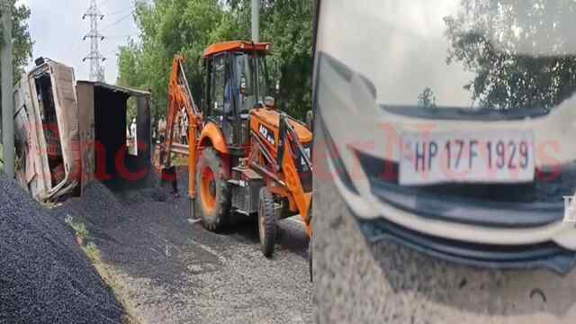 Jalandhar News: कार चालक की लापरवाही से Highway पर पलटा टिप्पर, लगा 4 km. लंबा जाम, चालक घायल, देखें वीडियो
