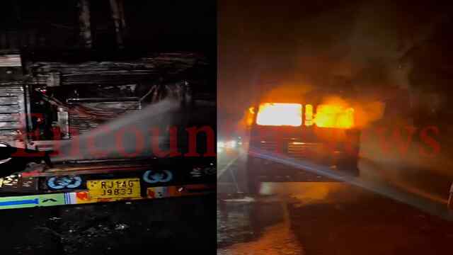 Punjab News: Highway पर चलते कंटेनर में आग लगने से मचा हड़कंप, देखें वीडियो