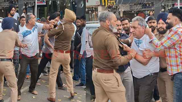 SBI की ATM मशीन खराब होने पर हुआ विवाद, ASI को जड़े थप्पड़, उतरी पगड़ी, देखें वीडियो