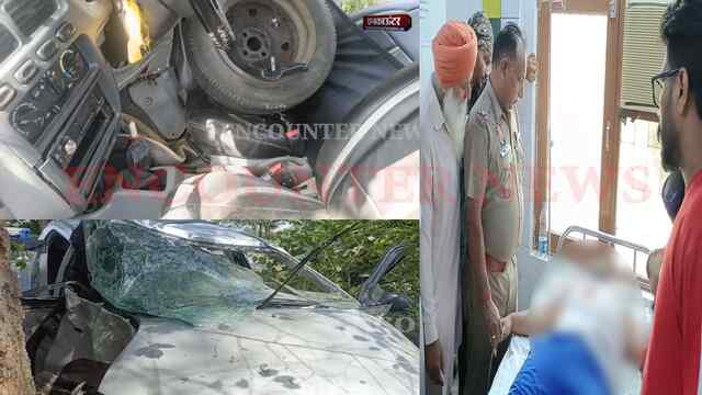 Punjab News: दर्दनाक हादसा, पेड़ से टकराई कार, 2 नौजवानों में एक की मौत, उड़े परखच्चे, देखें वीडियो