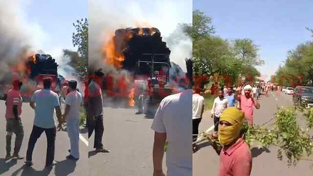 Punjab News: पराली से भरी ट्रैक्टर ट्रॉली को लगी भीषण आग, मची अफरा-तफरी, देखें वीडियो