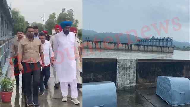 कैबिनेट मंत्री धालीवाल ने माधोपुर हेडवर्क्स का किया दौरा, देखें वीडियो