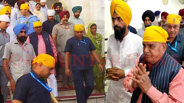 Punjab News : राज्यपाल गुलाब चंद कटारिया ने श्री दरबार साहिब में टेका मत्था, देखें वीडियो