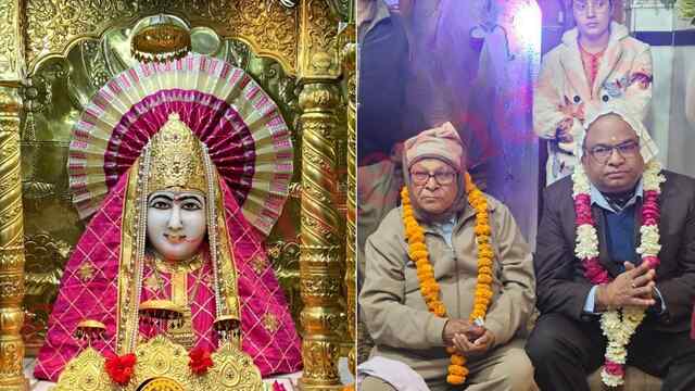 मां मनसा देवी मंदिर दर्शन करने पहुंचे DGP, देखें वीडियो