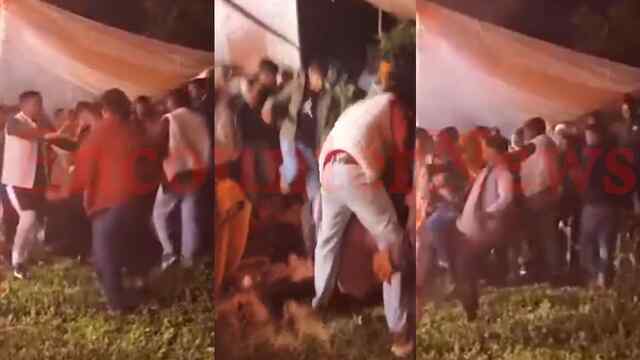 बारात में DJ बंद करने को लेकर हुआ हंगामा, जमकर चले लात-घूंसे, 4 घायल, देखें वीडियो