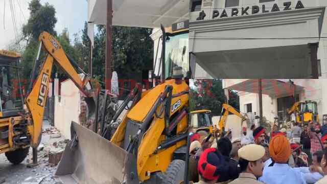 Jalandhar News: Punjab Kesari Group के Hotel Park Plaza पर चला निगम का पीला पंजा, देखें वीडियो