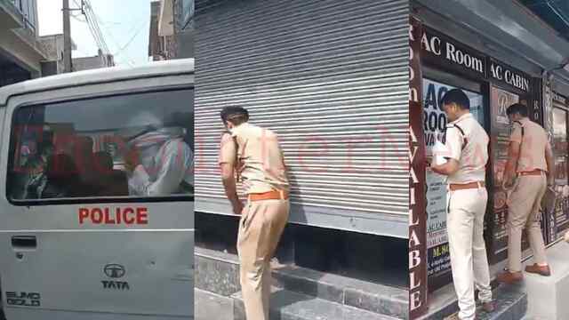 Rose Cafe में पुलिस की Raid, 4 स्टूडेंट, 4 महिला और एक युवक काबू, देखें वीडियो