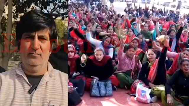 देशव्यापी हड़ताल को लेकर कर्मचारियों का प्रदर्शन, दी चेतावनी, देखें वीडियो