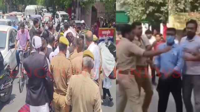 Swaroop Rani Hospital में डॉक्टरों और वकीलों में हुई हाथापाई, गरमाया माहौल, देखें वीडियो
