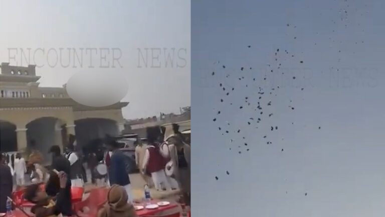 दूल्हे के पिता ने पूरी की डिमांड, हेलीकॉप्टर से की नोटों की बारिश, वीडियो वायरल