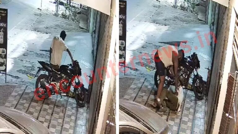 Jalandhar: CCTV में Live footage देख बाइक चोर को पकड़ा, जमकर की धुनाई