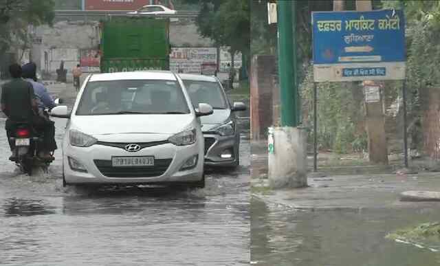 Punjab: बारिश ने खोली नगर निगम और मंडी बोर्ड की पोल, कार्यालय के बाहर भरा पानी, राहगीर परेशान, देखें वीडियो