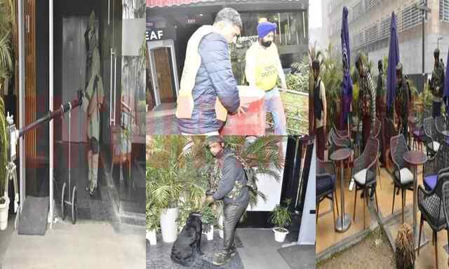 Elante Mall में पहुंची कमांडो और डॉग स्क्वाड टीम