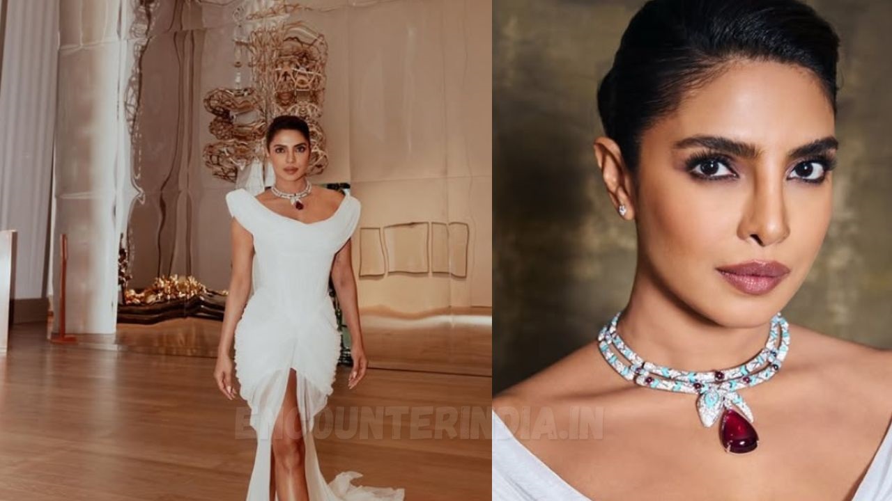Snow White ड्रेस में प्रियंका चोपड़ा की खूबसूरती के दीवाने हुए फैंस, Necklace ने भी खींचा ध्यान