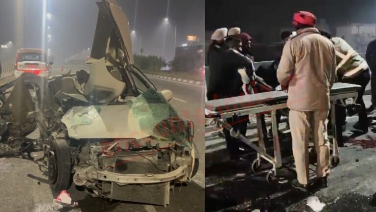 Jalandhar-Phagwara Flyover पर दर्दनाक हादसा, 2 की मौत, महिला घायल, देखें वीडियो